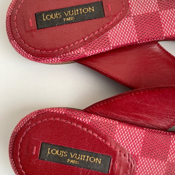 Louis Vuitton Red Dice Sandals - Picture 2 of 8